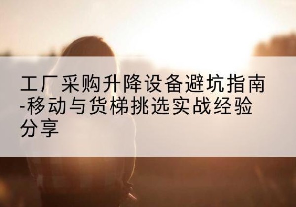 兴安盟移动式升降机怎么选-工厂采购升降设备避坑指南-移动与货梯挑选实战经验分享